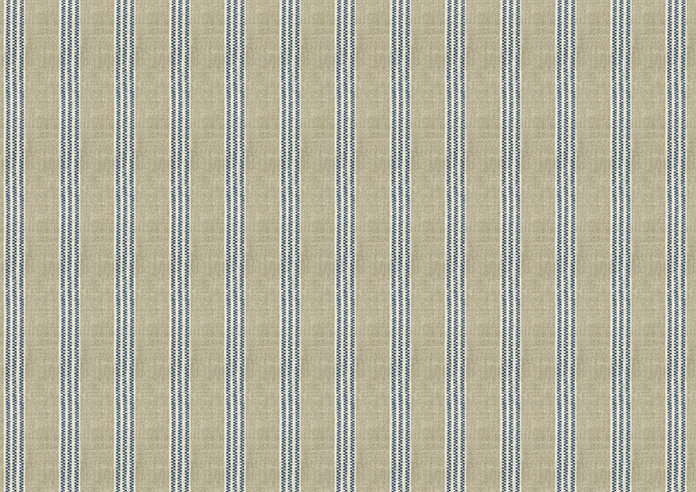 Emily Bond George Stripe, Indigo - Roller Blind - Image 6